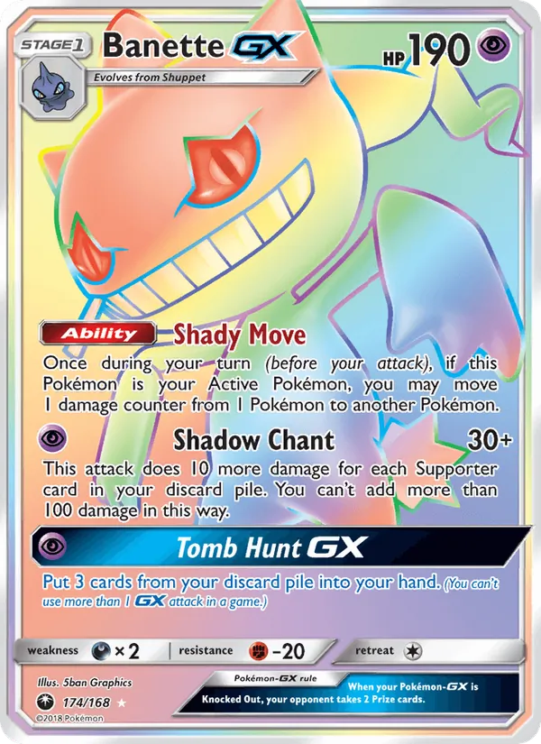 Banette GX (Secret) — SM - Celestial Storm #174/168