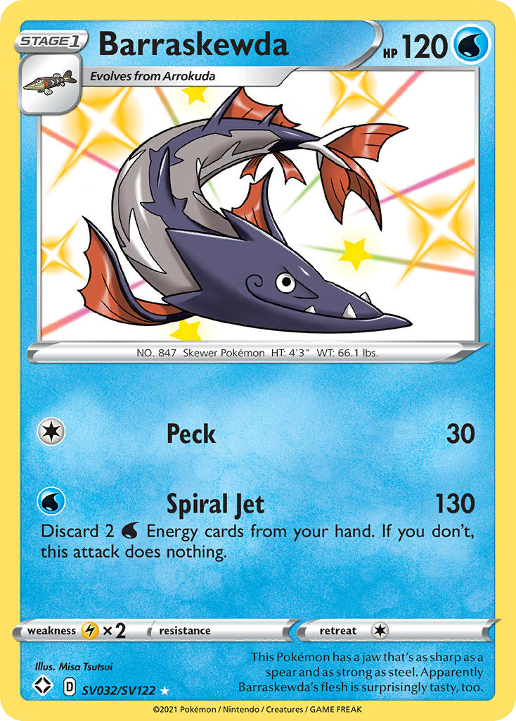Barraskewda — Shining Fates: Shiny Vault #SV032/SV122