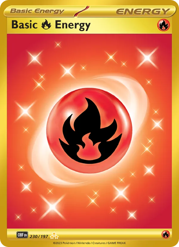 Basic Fire Energy (Blue Border)