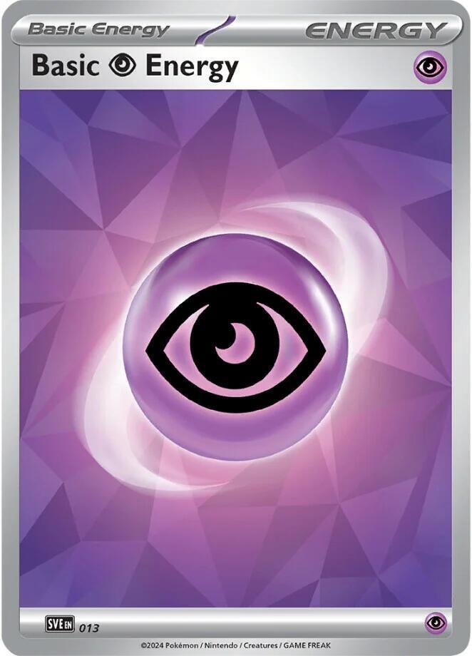Basic Psychic Energy (Cracked Ice Holo) — SVE: Scarlet & Violet Energies #013