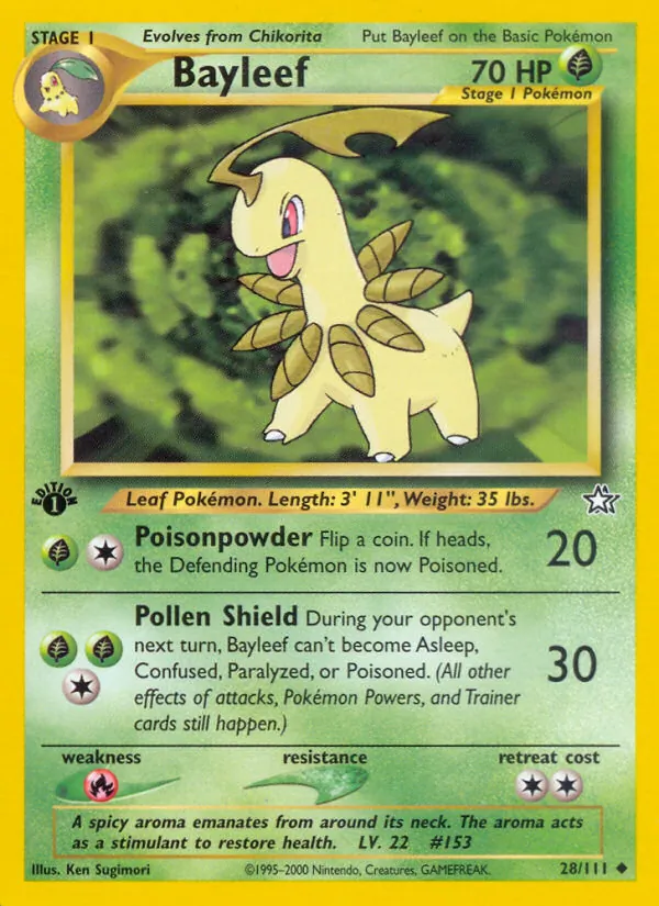 Bayleef (28) — Neo Genesis #028/111
