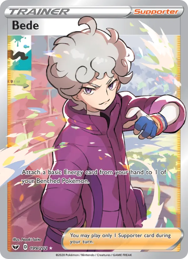 Bede (Full Art) — SWSH01: Sword & Shield Base Set #199/202