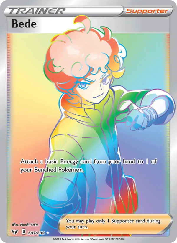 Bede (Secret) — SWSH01: Sword & Shield Base Set #207/202
