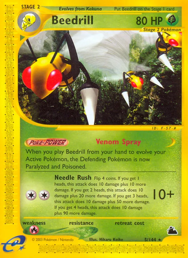 Beedrill (5) — Skyridge #005/144