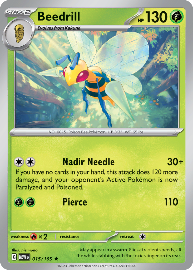 Beedrill — SV: Scarlet & Violet 151 #015/165