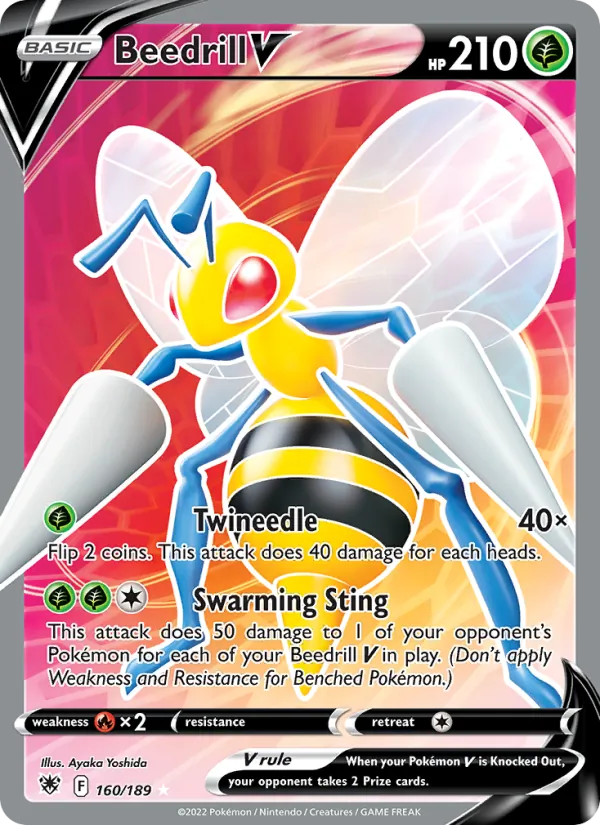Beedrill V (Full Art) — SWSH10: Astral Radiance #160/189