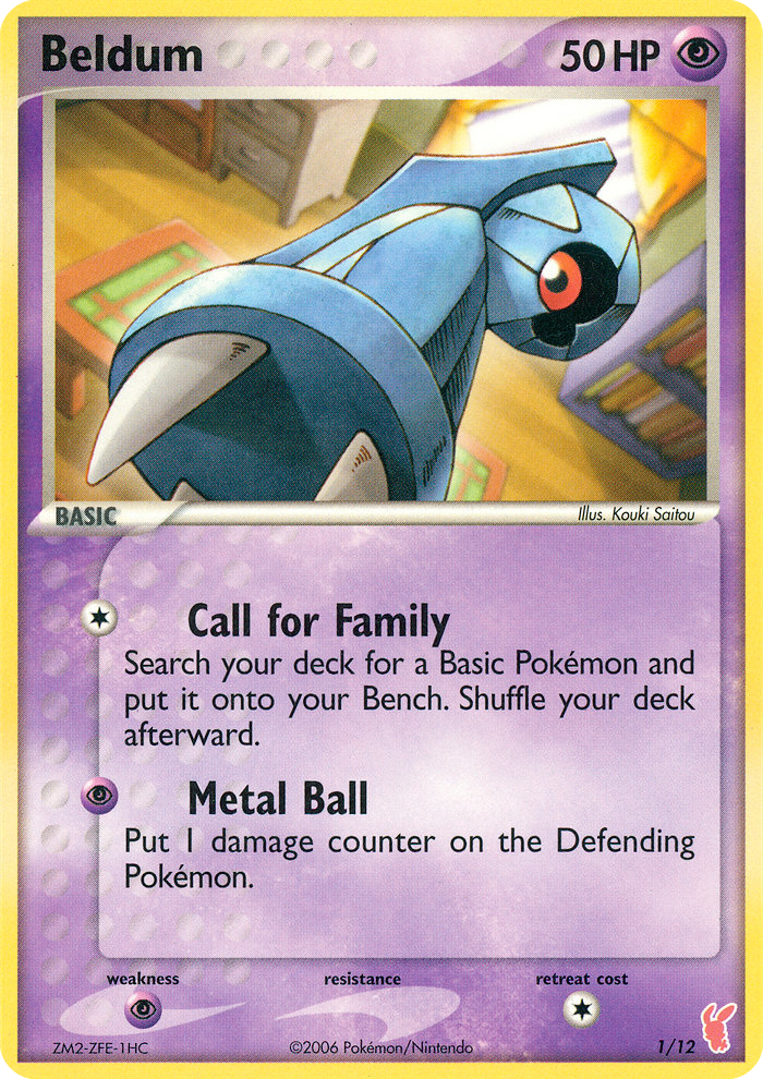 Beldum — EX Trainer Kit 2: Plusle & Minun #1/12
