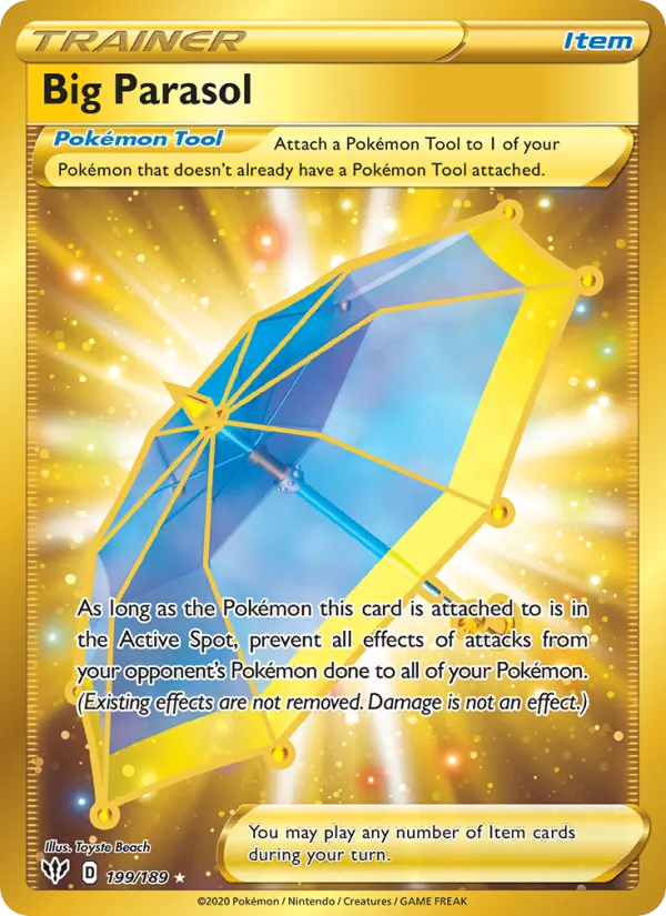 Big Parasol (Secret) — SWSH03: Darkness Ablaze #199/189