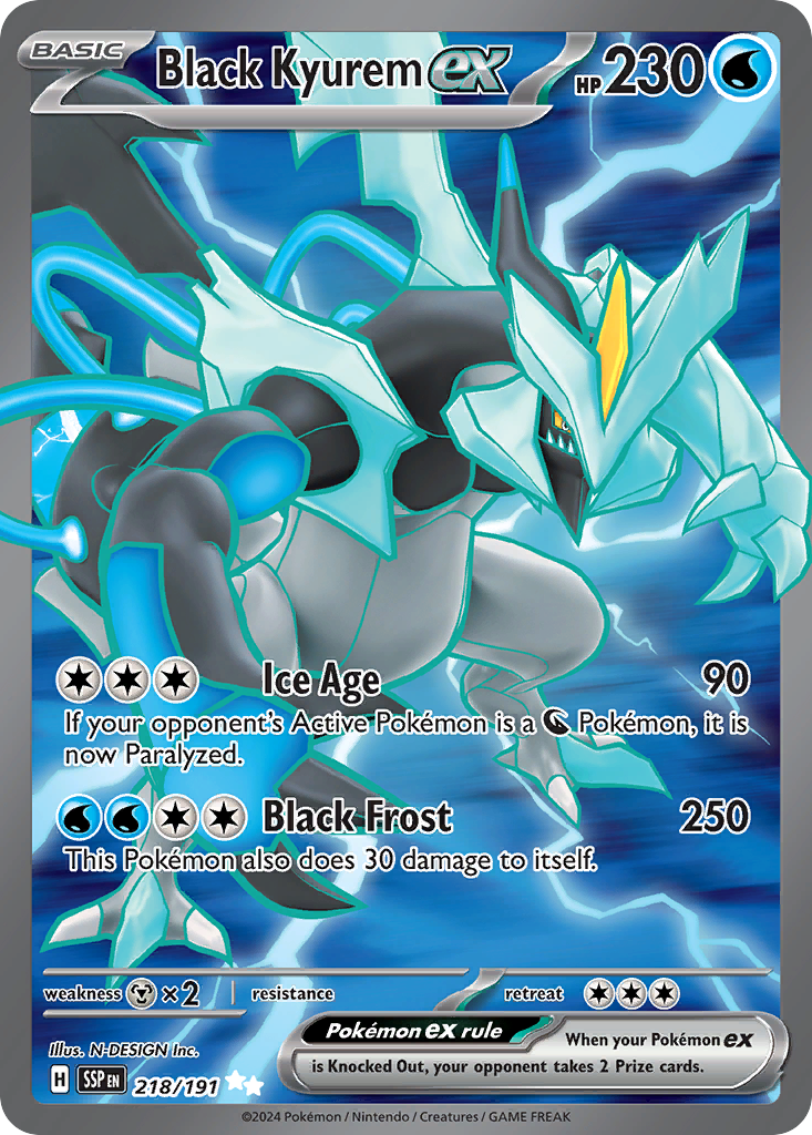 Black Kyurem ex — SV08: Surging Sparks #218/191