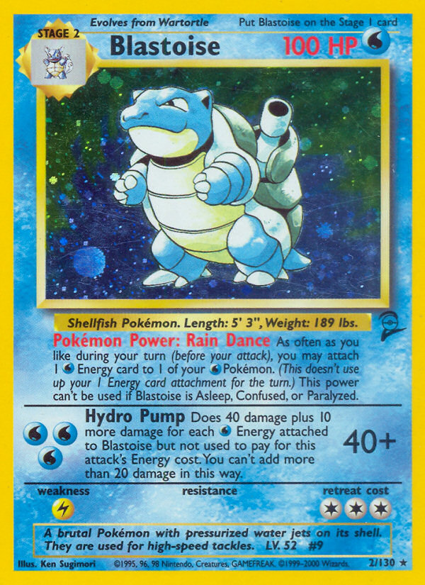 Blastoise — Base Set 2 #002/130