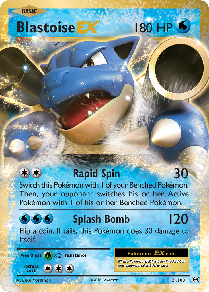 Blastoise EX — XY - Evolutions #21/108