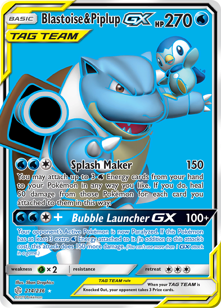 Blastoise & Piplup GX (Full Art)