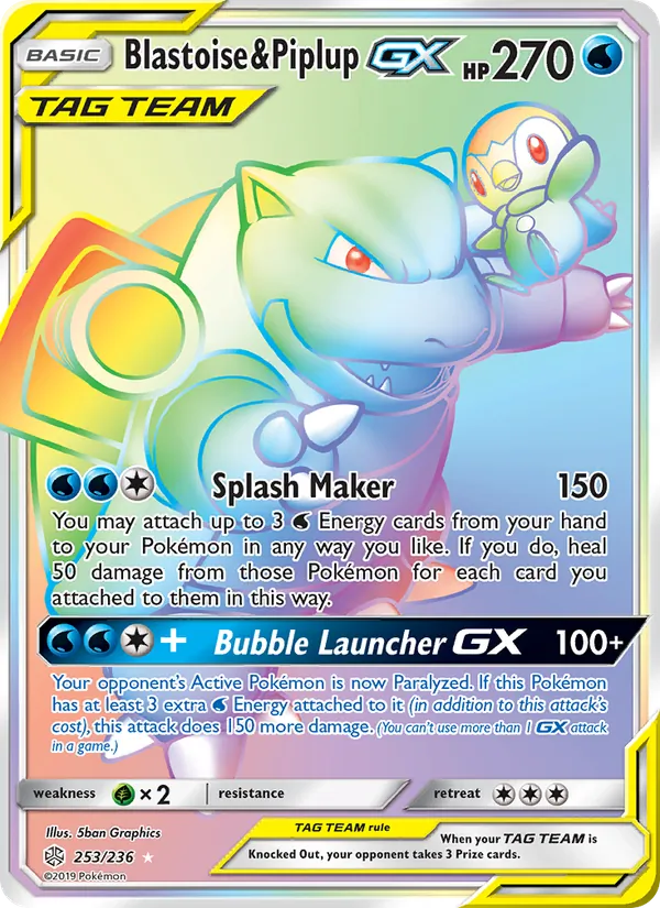 Blastoise & Piplup GX (Secret)