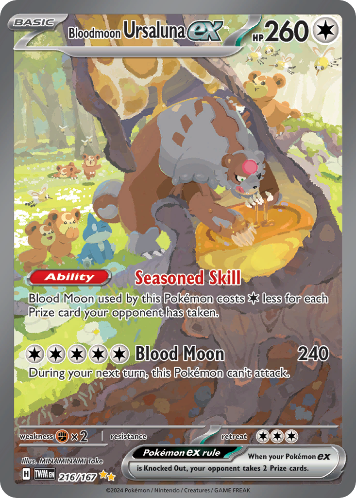 Bloodmoon Ursaluna ex — SV06: Twilight Masquerade #216/167