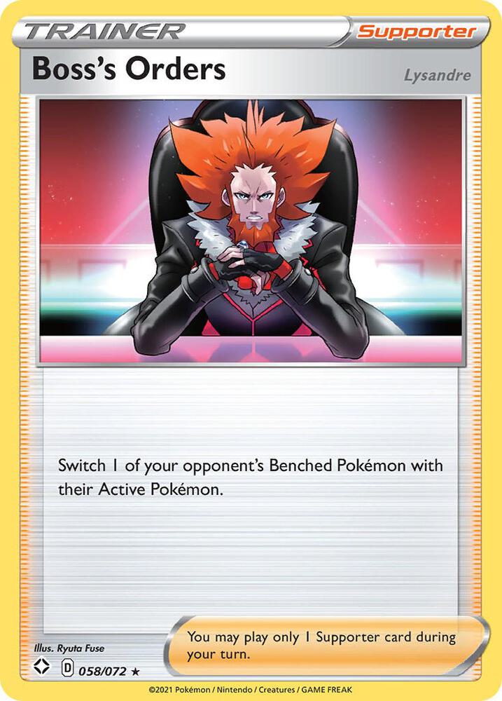 Boss's Orders — Shining Fates #058/072