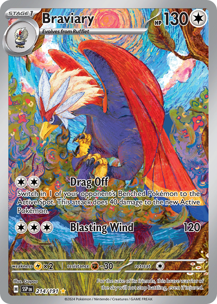 Braviary — SV08: Surging Sparks #214/191