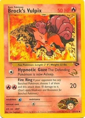 Brock's Vulpix [W Stamped] — WoTC Promo #037/132