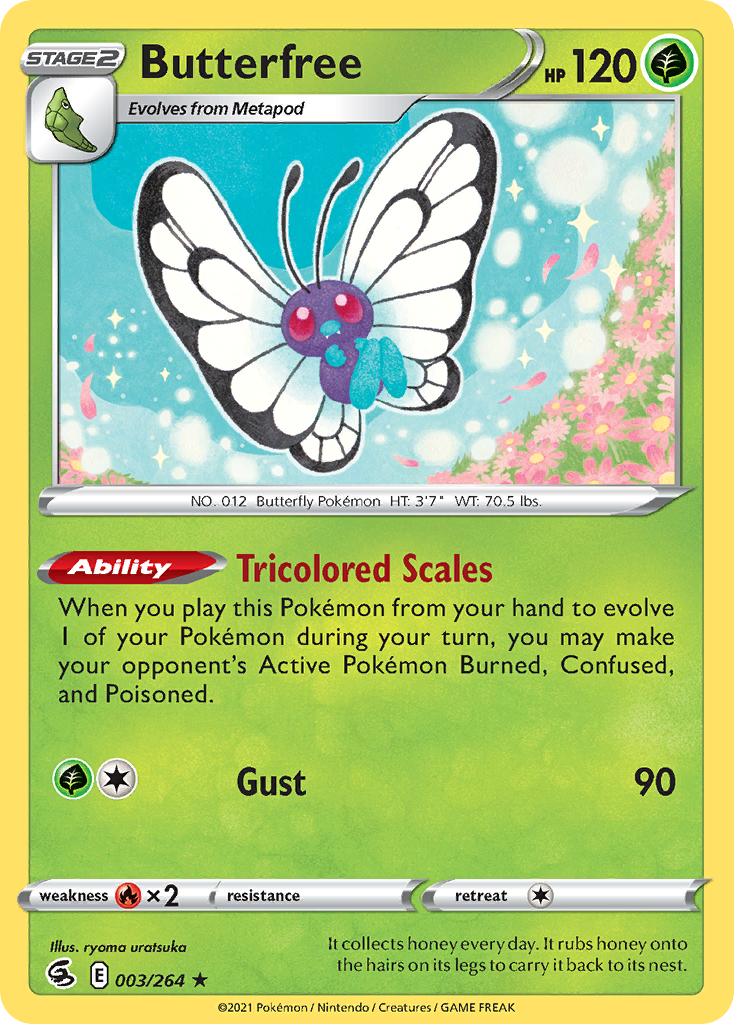Butterfree — SWSH08: Fusion Strike #003/264