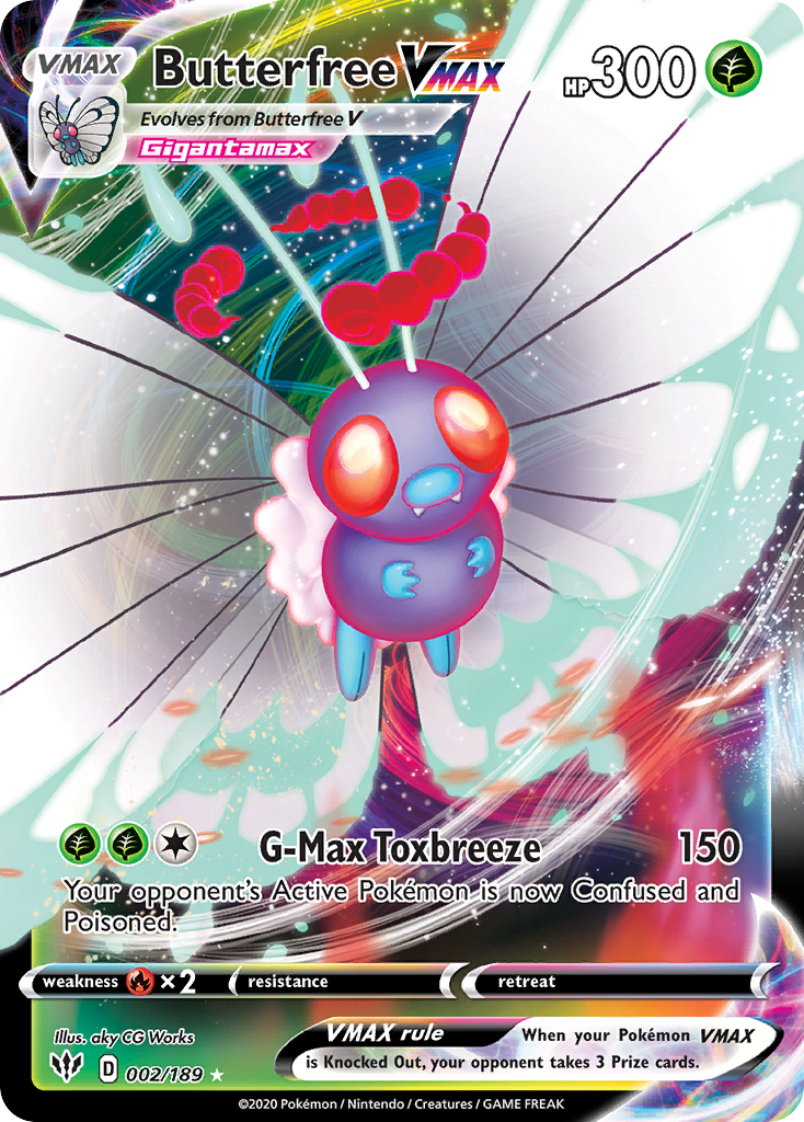 Butterfree VMAX — SWSH03: Darkness Ablaze #002/189