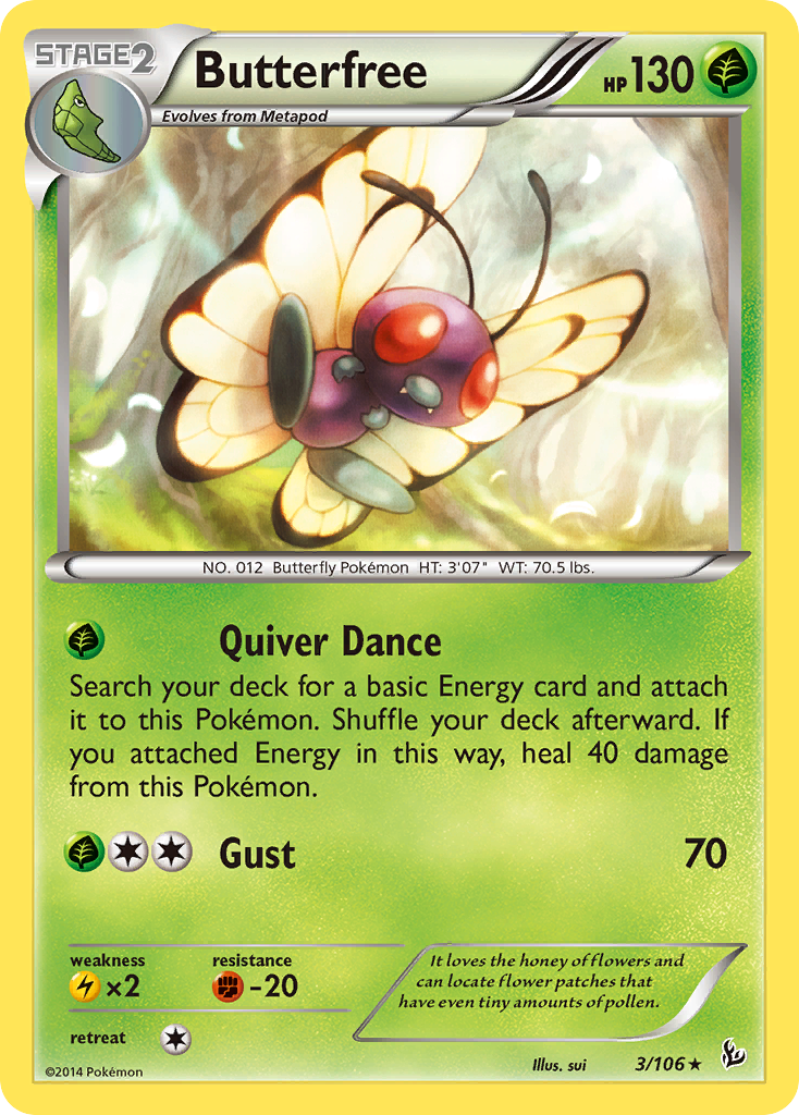 Butterfree — XY - Flashfire #3/106