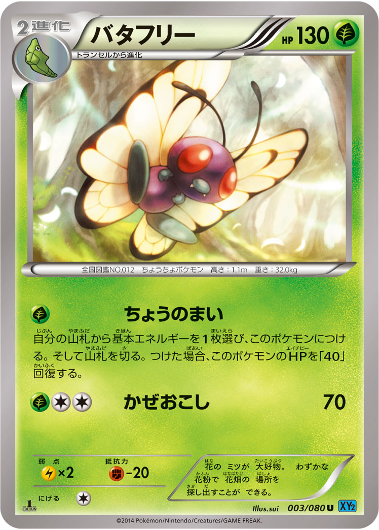 Butterfree — XY2: Wild Blaze #003/080