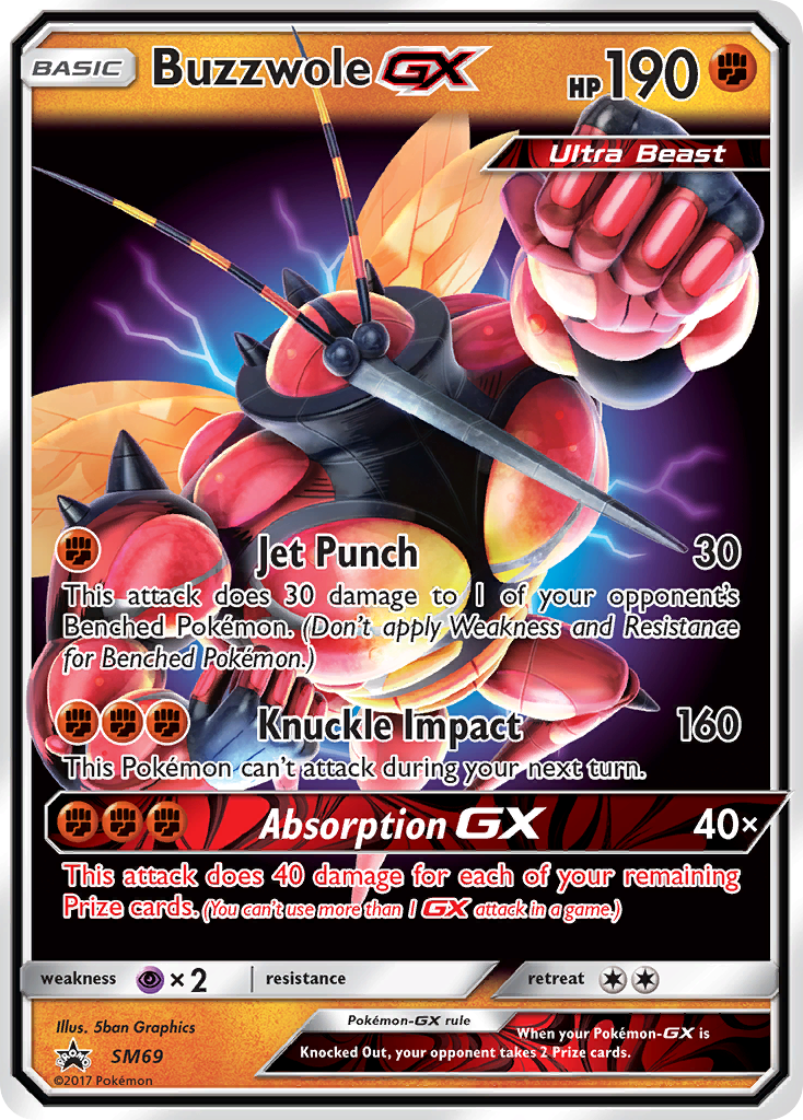 Buzzwole GX — Jumbo Cards #SM69
