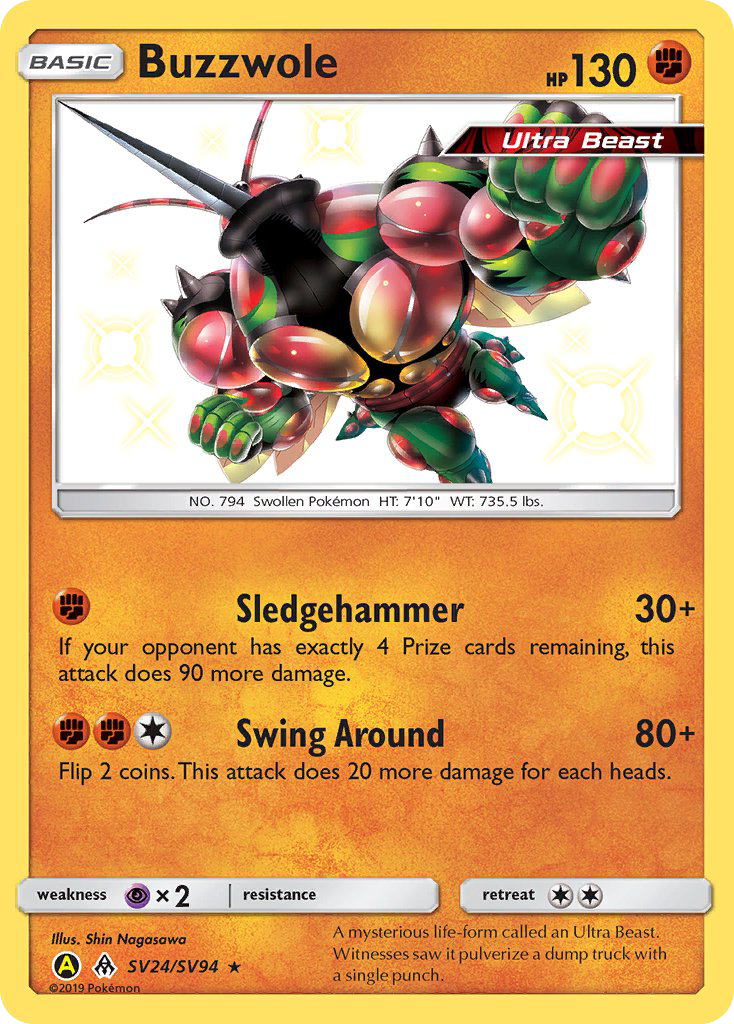 Buzzwole — Hidden Fates: Shiny Vault #SV24/SV94