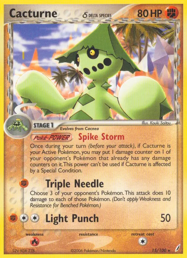 Cacturne (Delta Species) — Crystal Guardians #15/100