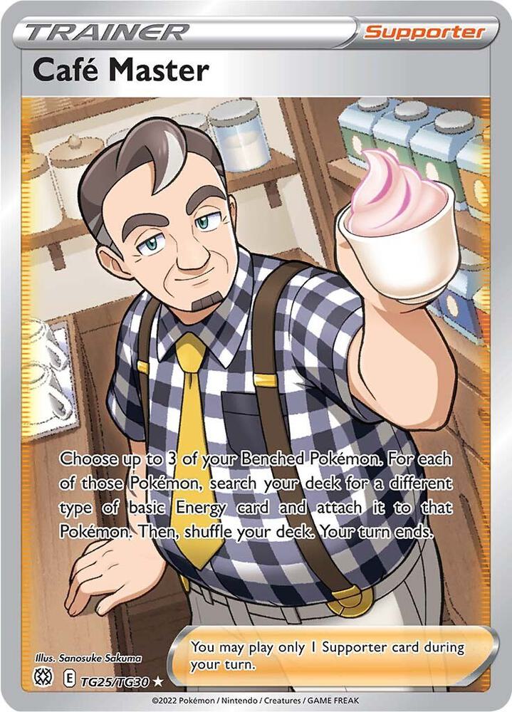 Cafe Master — SWSH09: Brilliant Stars Trainer Gallery #TG25/TG30