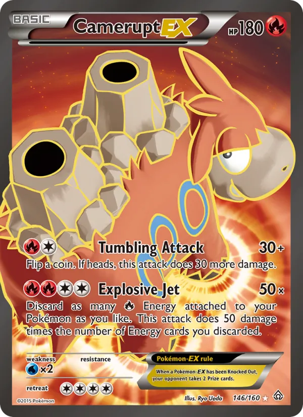 Camerupt EX (146 Full Art) — XY - Primal Clash #146/160