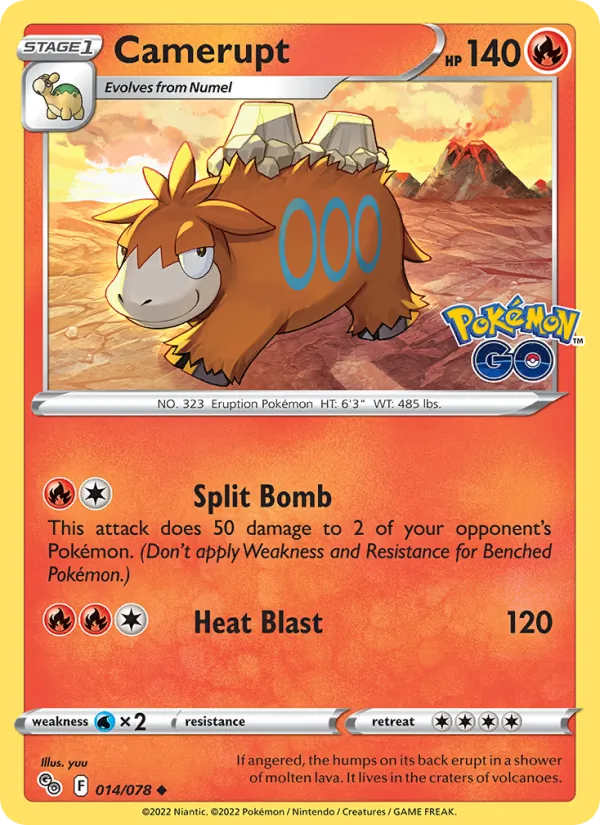 Camerupt — Pokemon GO #014/078