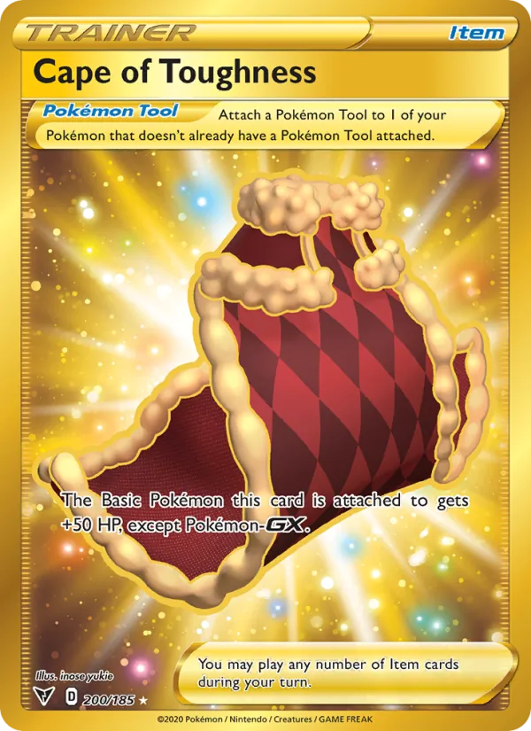 Cape of Toughness (Secret) — SWSH04: Vivid Voltage #200/185