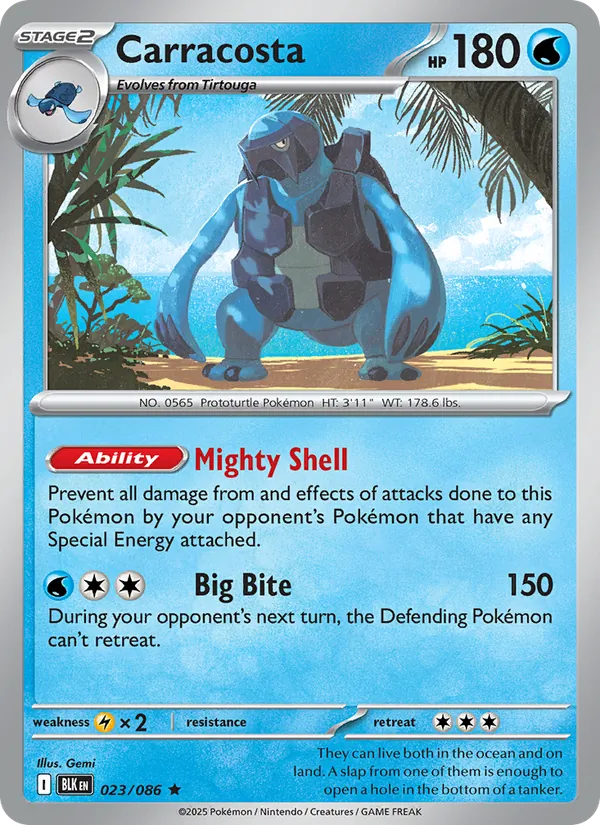 Carracosta (Master Ball Pattern) — SV: Black Bolt #023/086