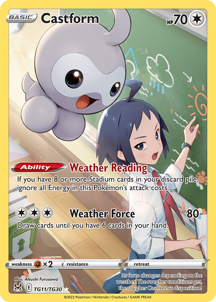 Castform — SWSH11: Lost Origin Trainer Gallery #TG11/TG30