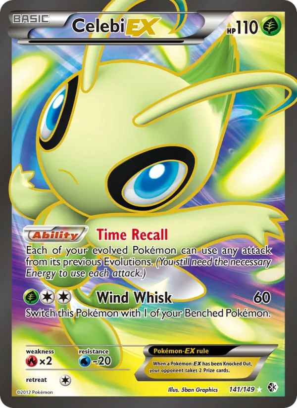Celebi EX (141 Full Art) — Boundaries Crossed #141/149