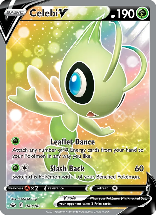 Celebi V (Full Art) — SWSH06: Chilling Reign #160/198
