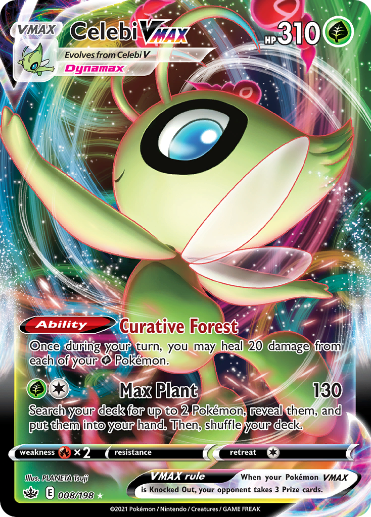 Celebi VMAX — SWSH06: Chilling Reign #008/198