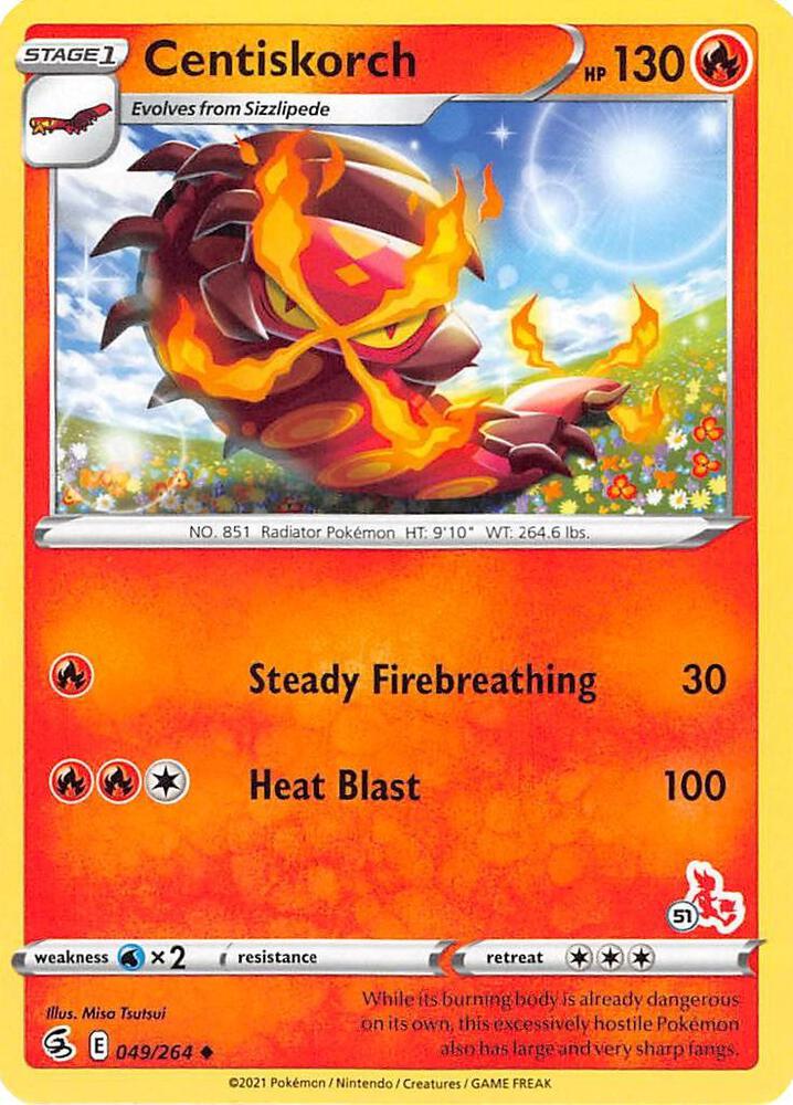 Centiskorch — Battle Academy 2022 #049/264