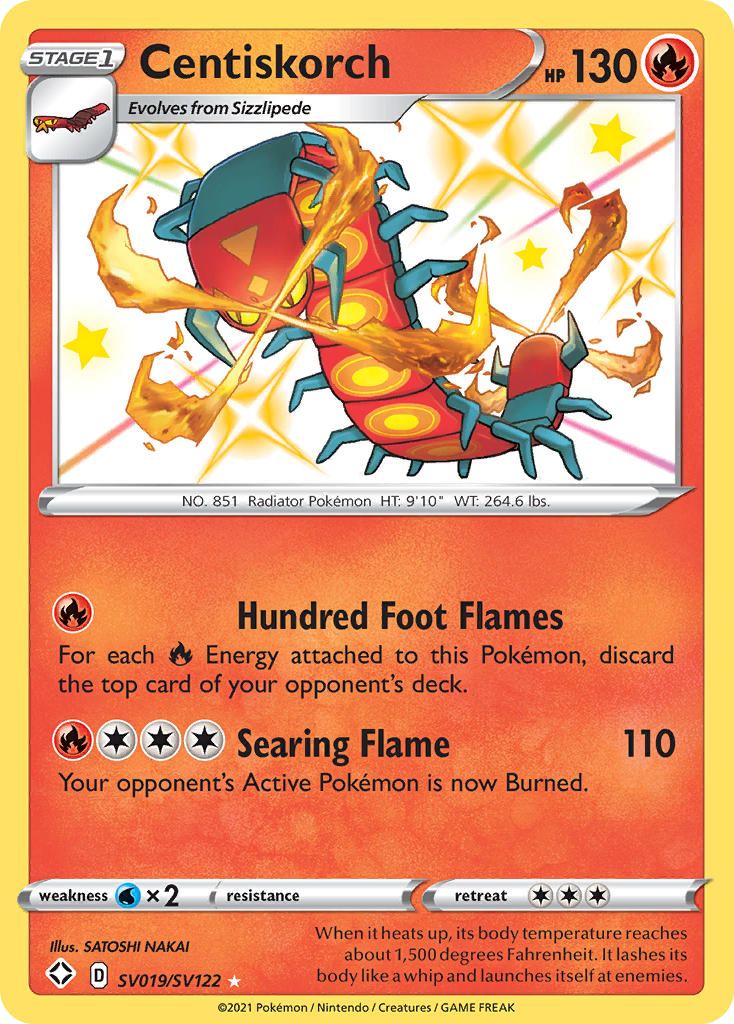 Centiskorch — Shining Fates: Shiny Vault #SV019/SV122