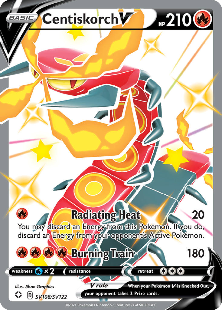 Centiskorch V — Shining Fates: Shiny Vault #SV108/SV122