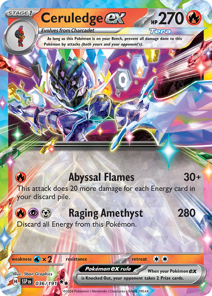 Ceruledge ex — Prize Pack Series Cards #036/191
