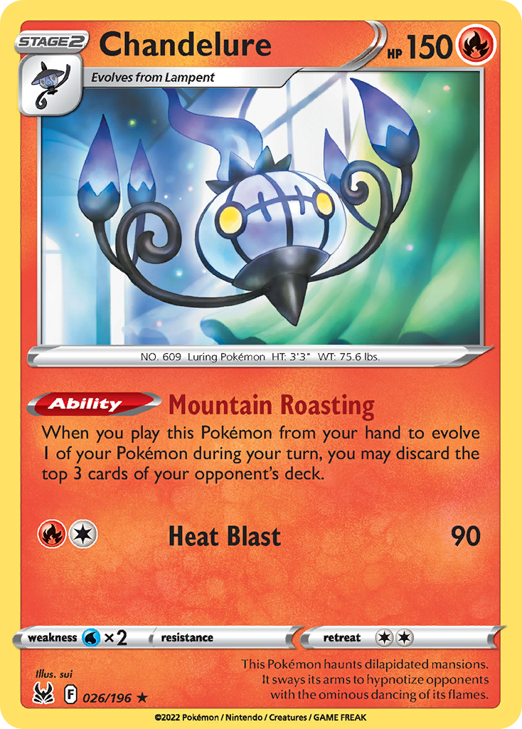 Chandelure — SWSH11: Lost Origin #026/196