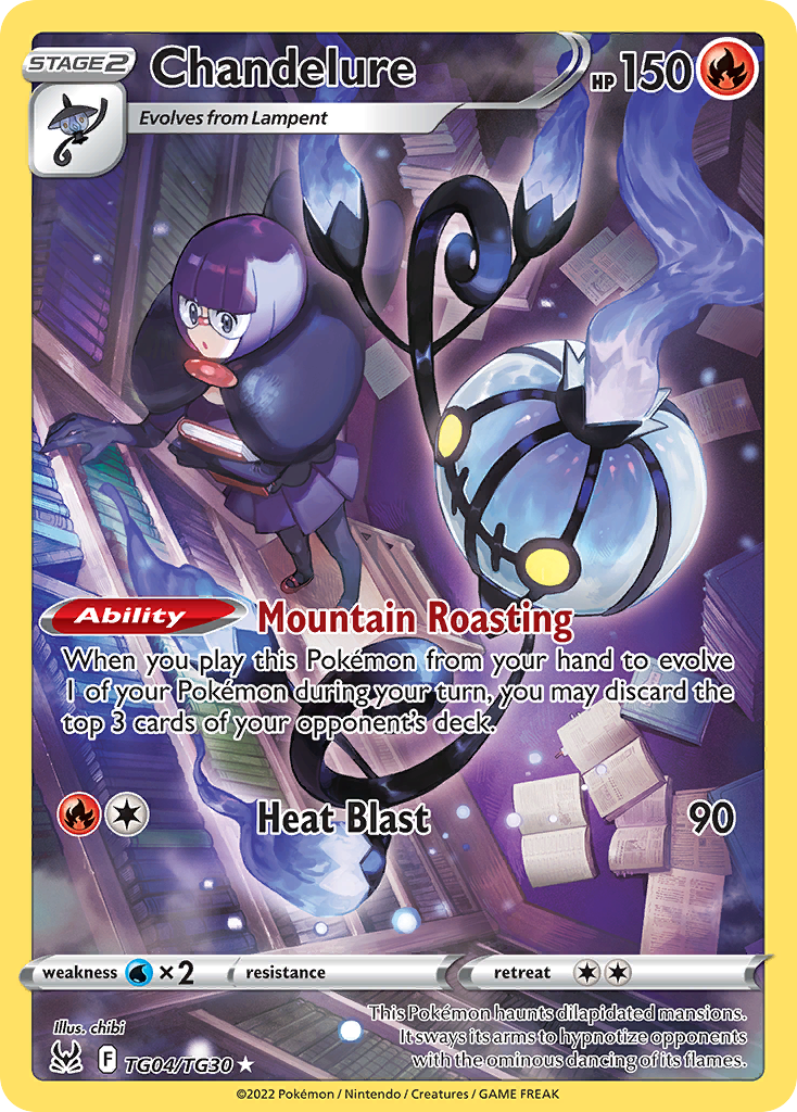 Chandelure — SWSH11: Lost Origin Trainer Gallery #TG04/TG30