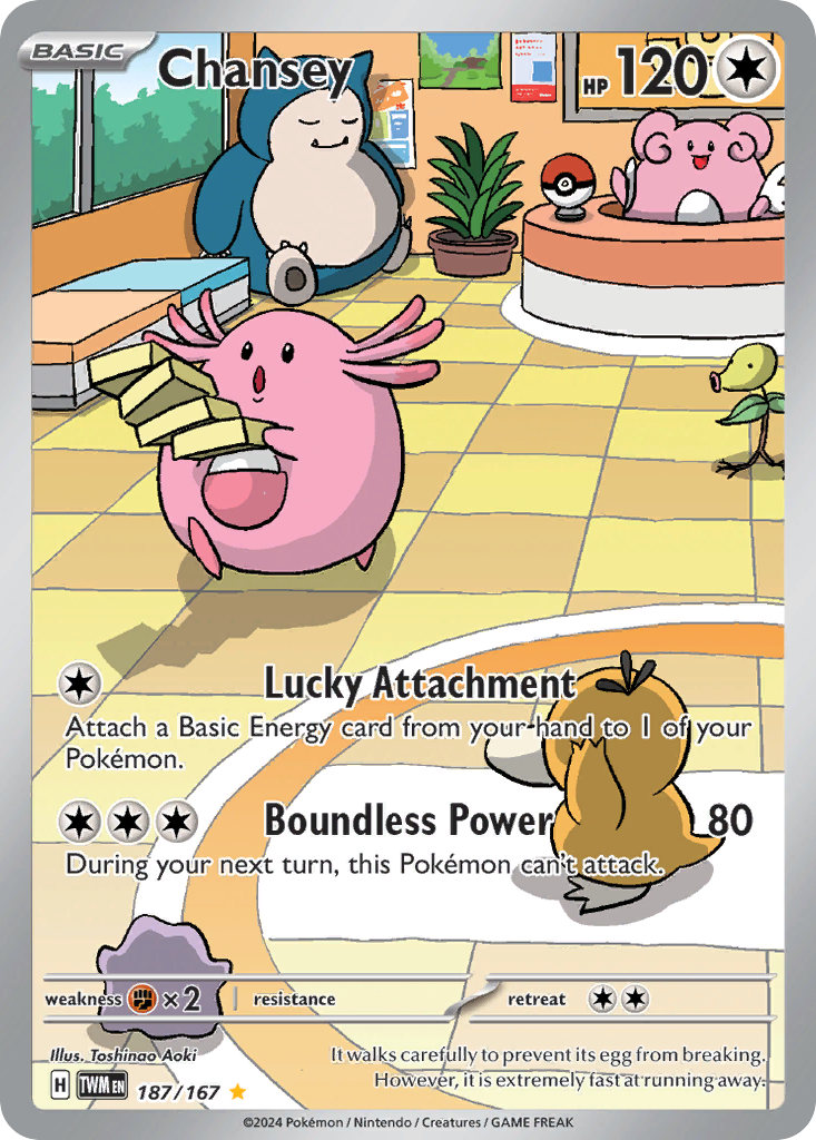 Chansey — SV06: Twilight Masquerade #187/167