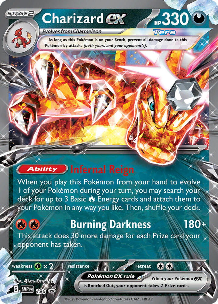 Charizard ex -196 — SV: Scarlet & Violet Promo Cards #196