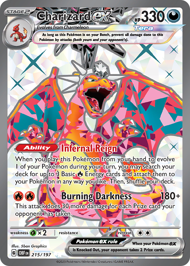 Charizard ex — SV03: Obsidian Flames #215/197