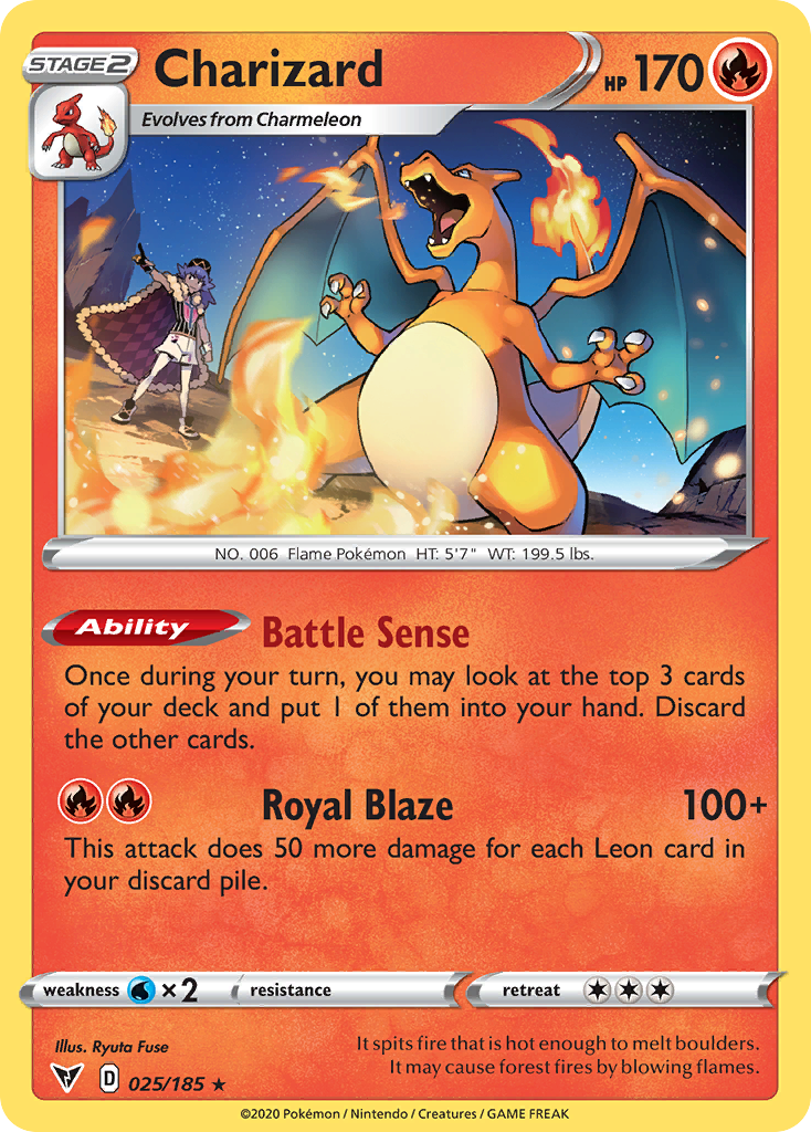 Charizard — Prize Pack Series Cards #025/185