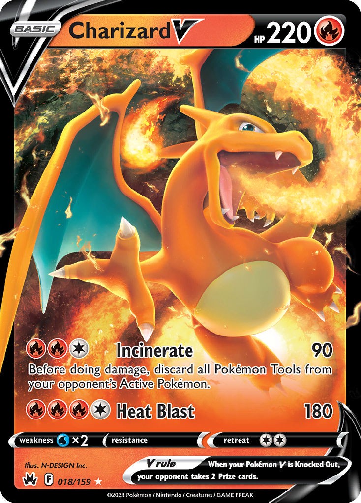 Charizard V — SWSH: Crown Zenith #018/159