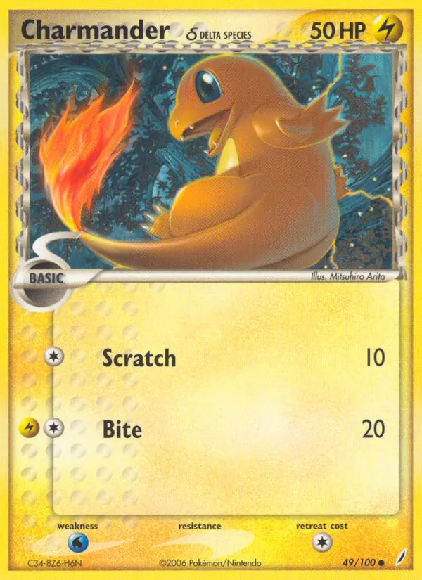 Charmander (Delta Species) — Crystal Guardians #49/100