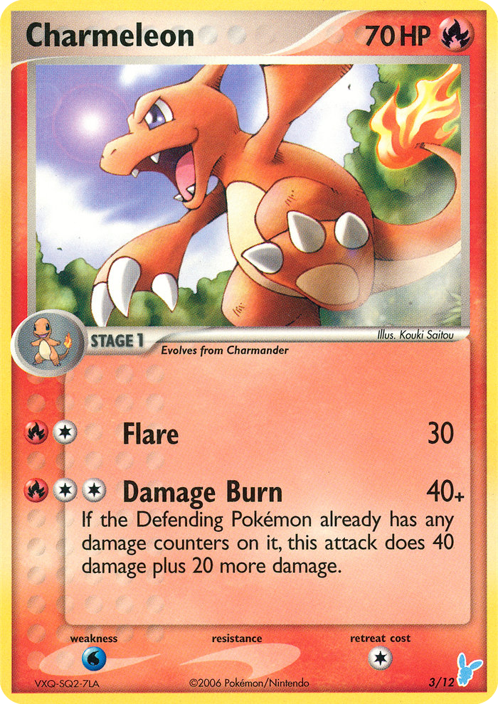 Charmeleon — EX Trainer Kit 2: Plusle & Minun #3/12